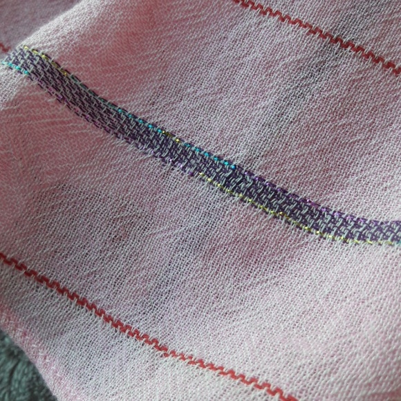 Anthro Holding Horses Pink Tie Striped Skirt - Picture 6 of 6